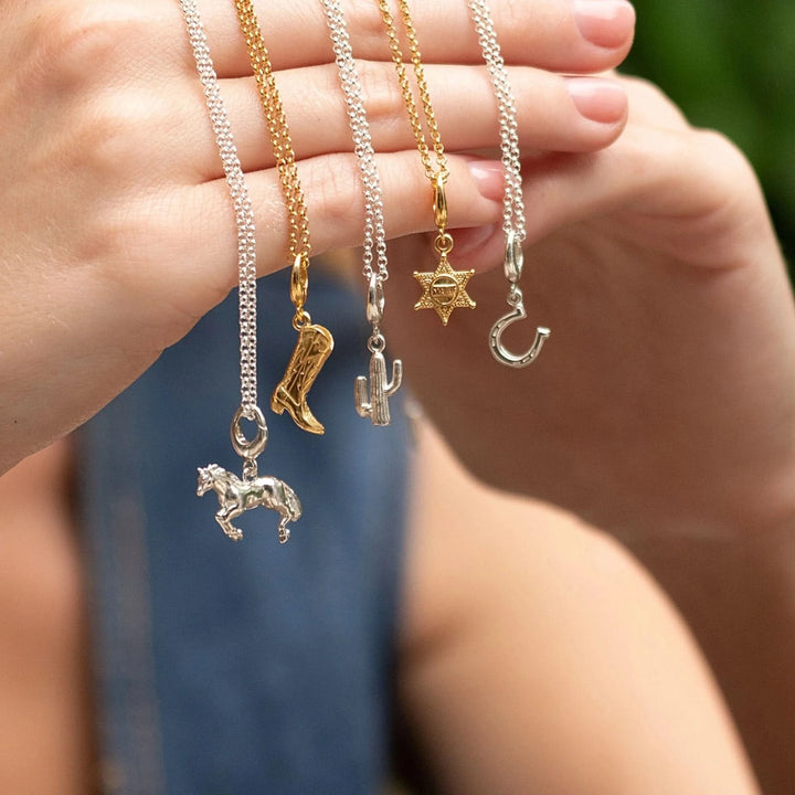 Silver Horse Charm CSHR