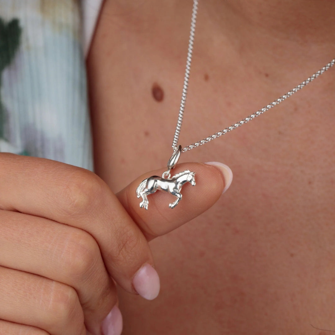 Silver Horse Necklace CNSHR-1