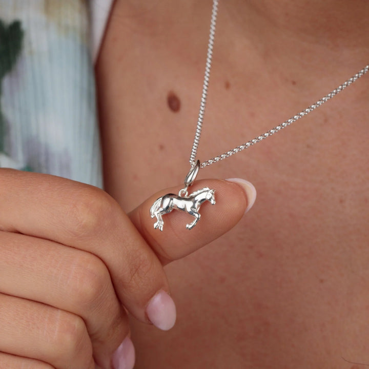 Silver Horse Necklace CNSHR-1