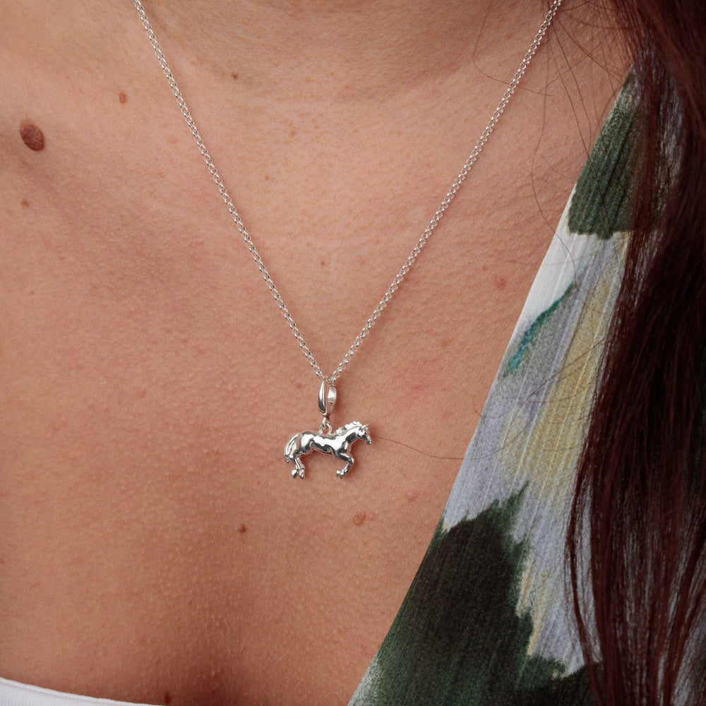 Silver Horse Necklace CNSHR-1