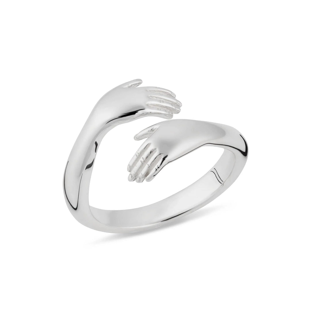 Silver Hug Ring RSHUG-1