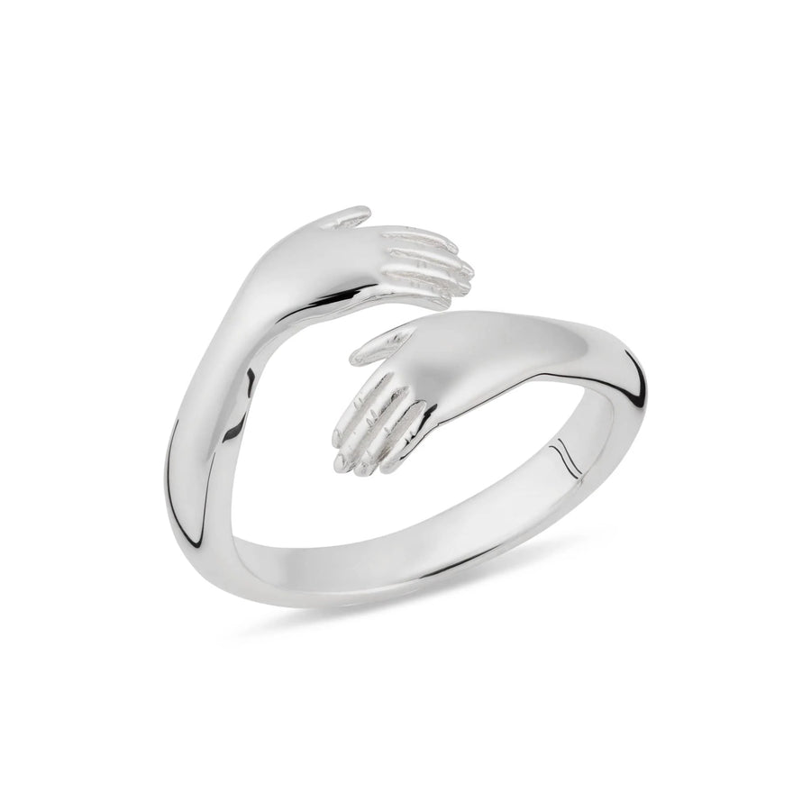 Silver Hug Ring RSHUG-1