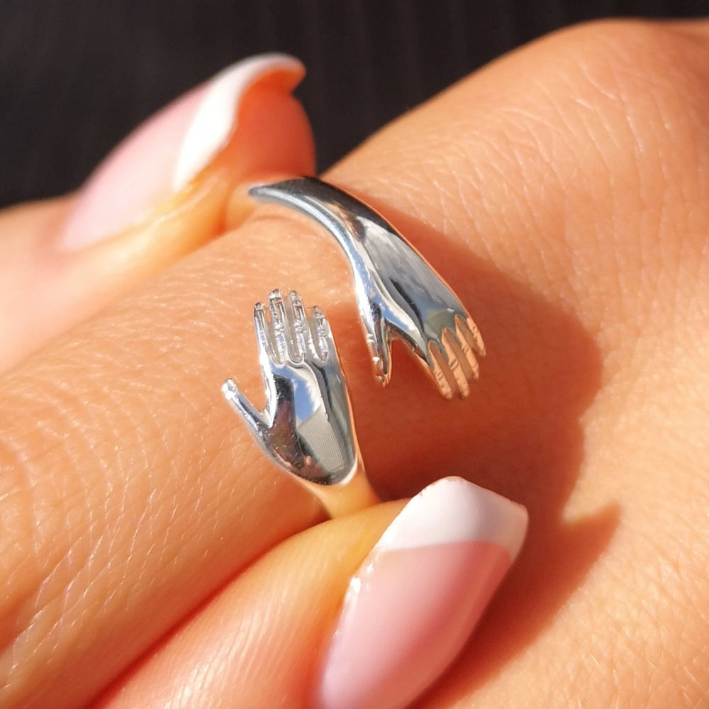 Silver Hug Ring RSHUG-1