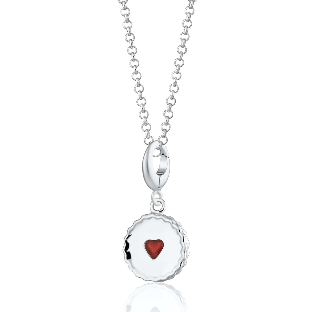 Silver Jammie Dodger Necklace CNSJAM-1