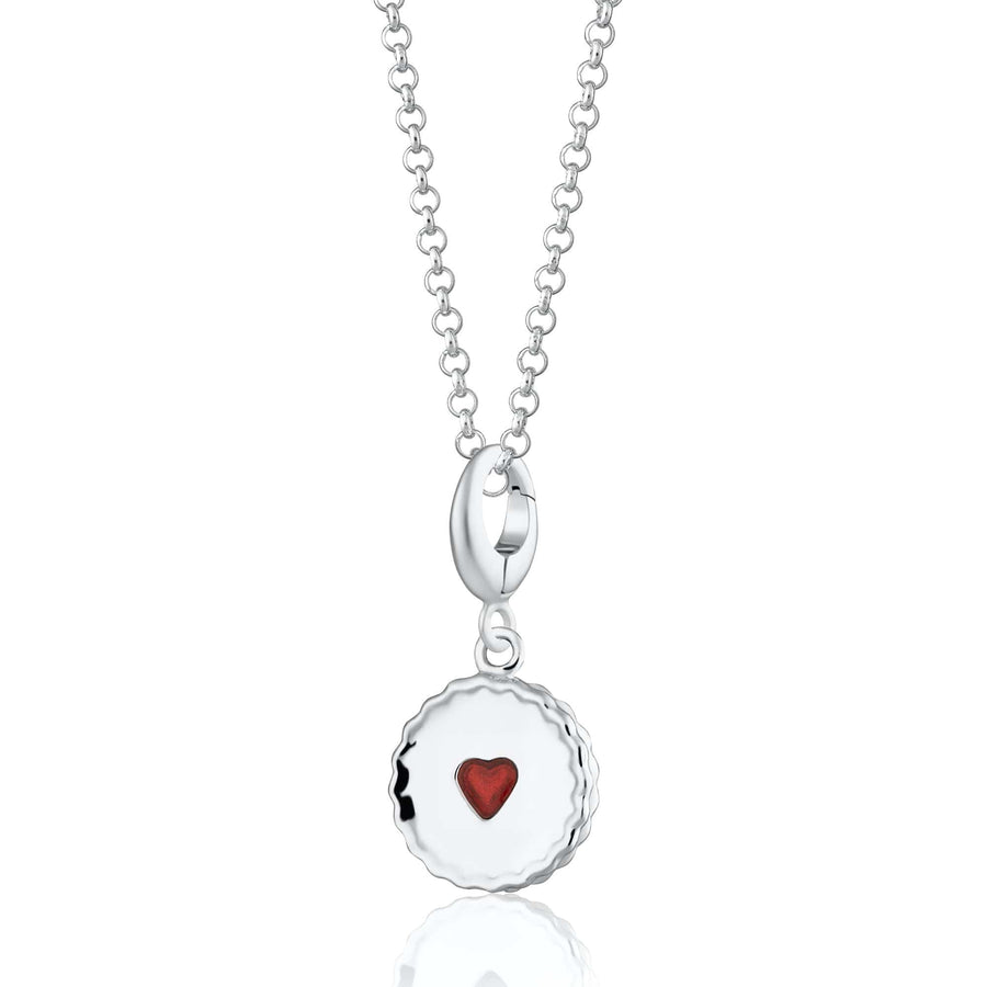 Silver Jammie Dodger Necklace CNSJAM-1