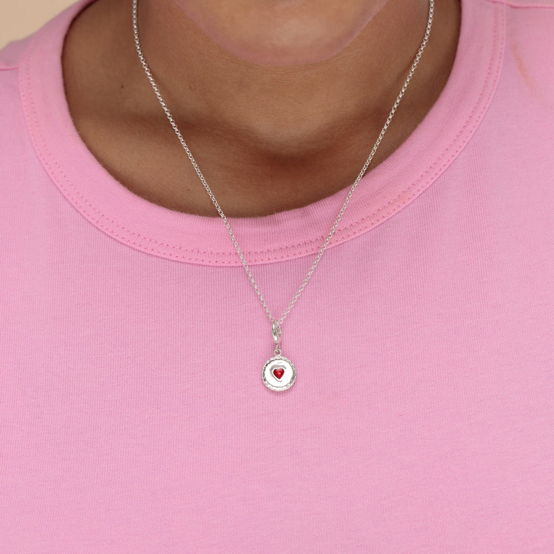 Silver Jammie Dodger Necklace CNSJAM-1