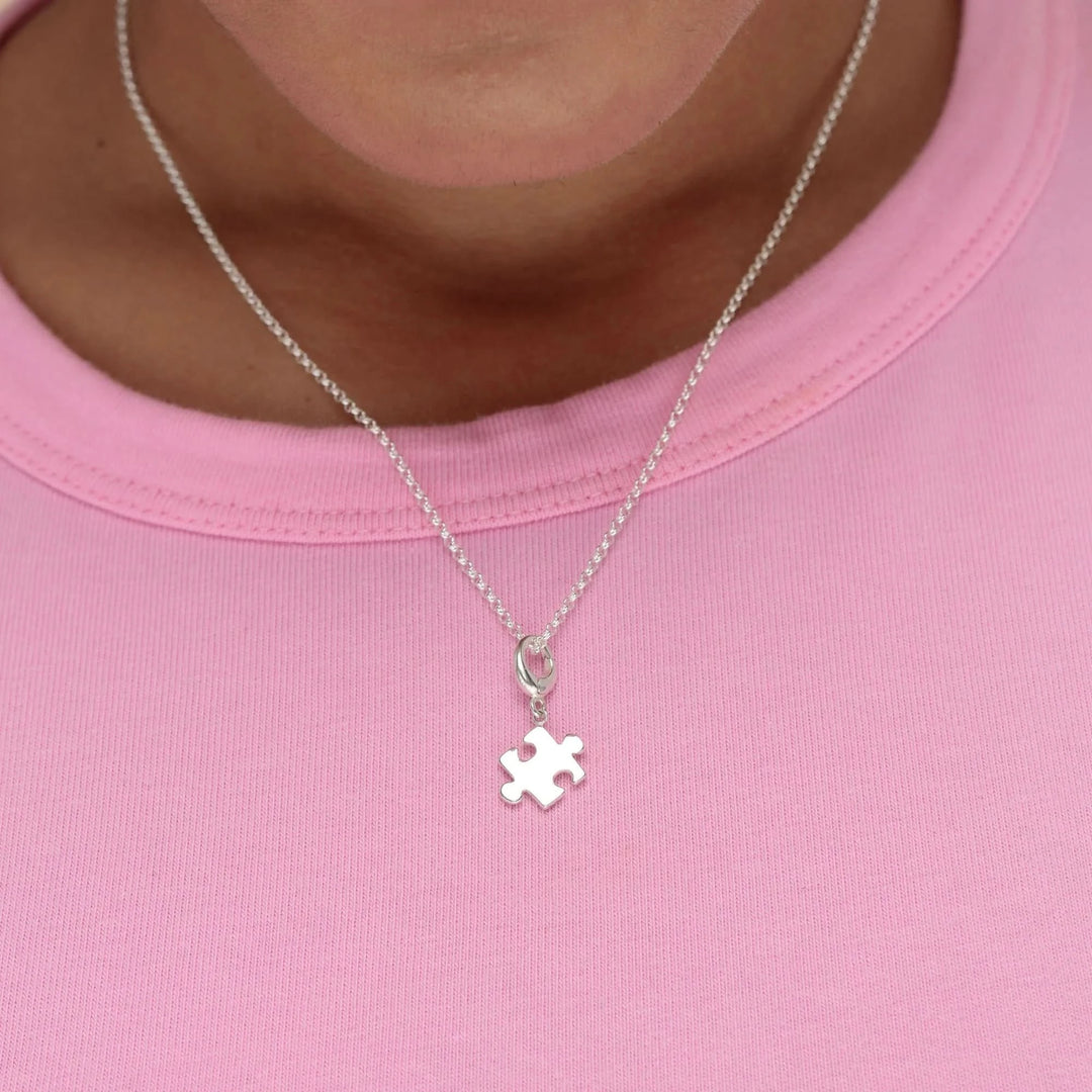 Silver Jigsaw Charm CSJZ