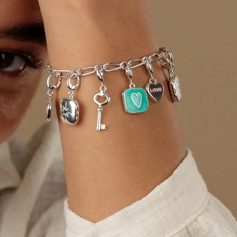 Silver Key Charm CSKE
