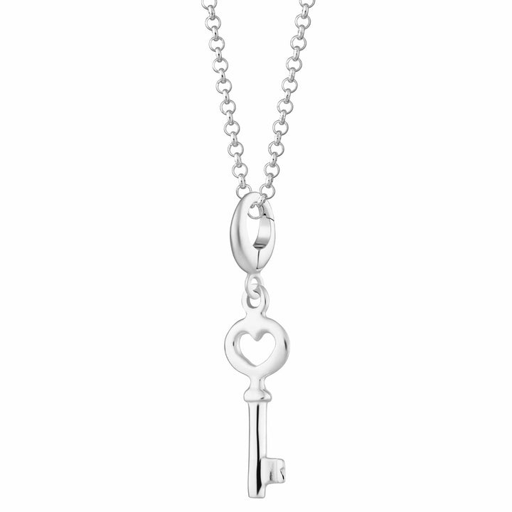 Silver Key Necklace CNSKE-1