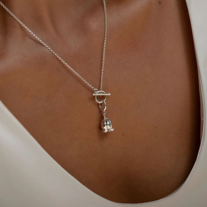 Silver Lily Of The Valley Flower Charm CSLIVA