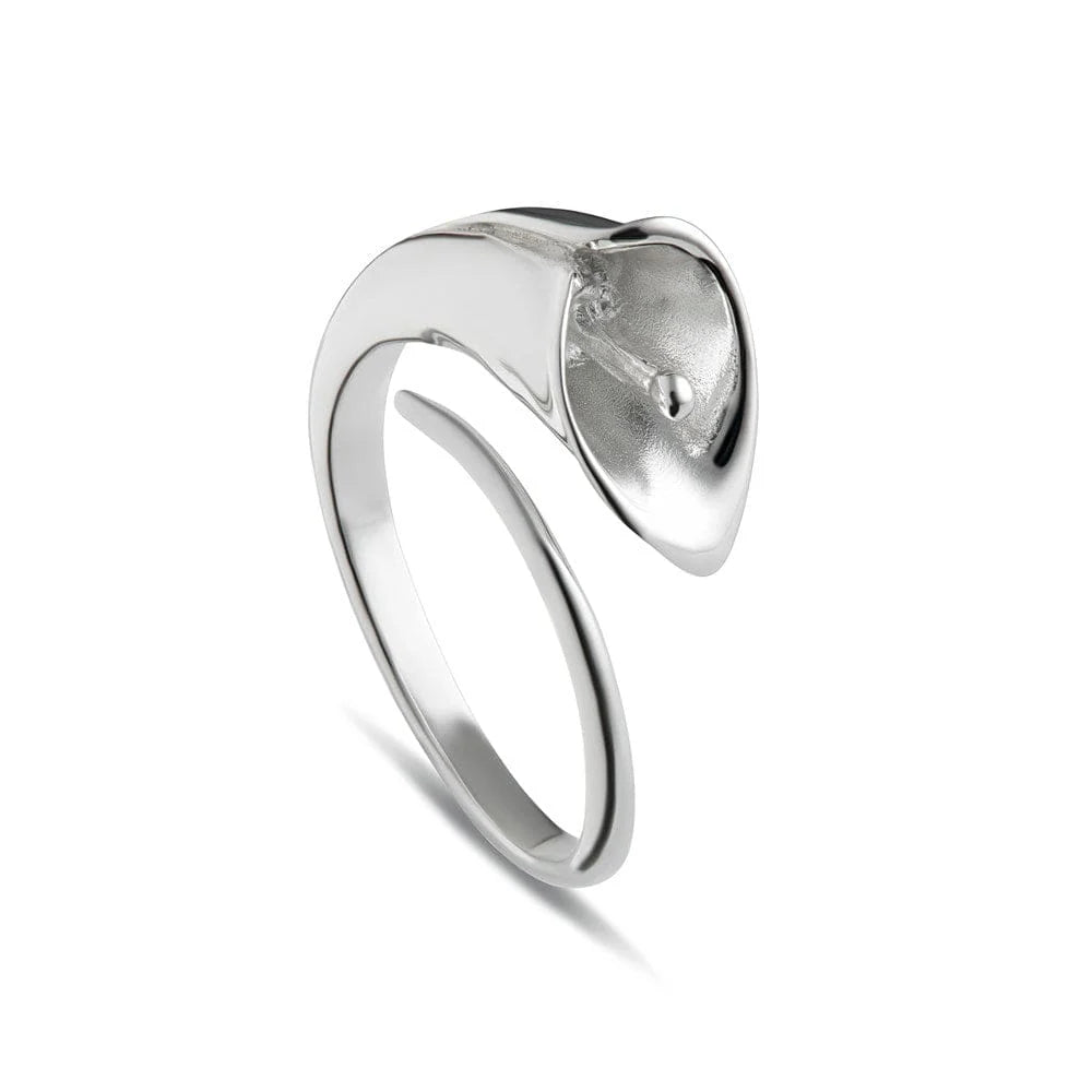 Silver Lily Open Ring RSLO