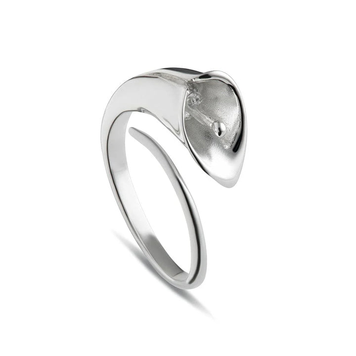 Silver Lily Open Ring RSLO
