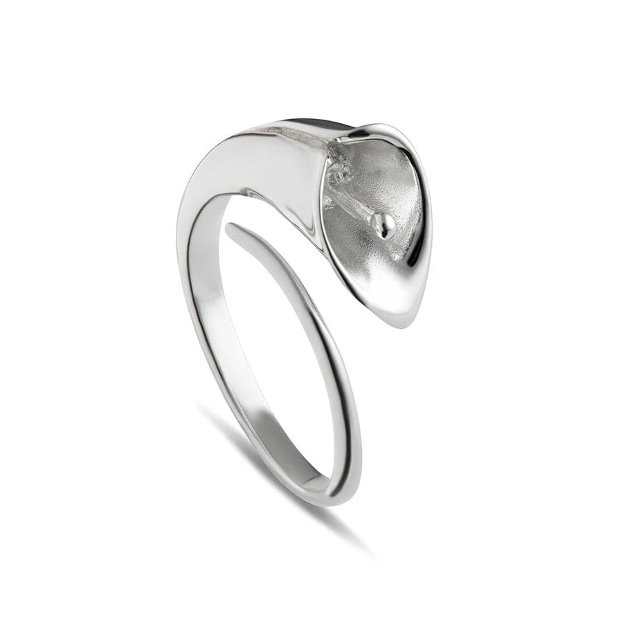 Silver Lily Open Ring RSLO
