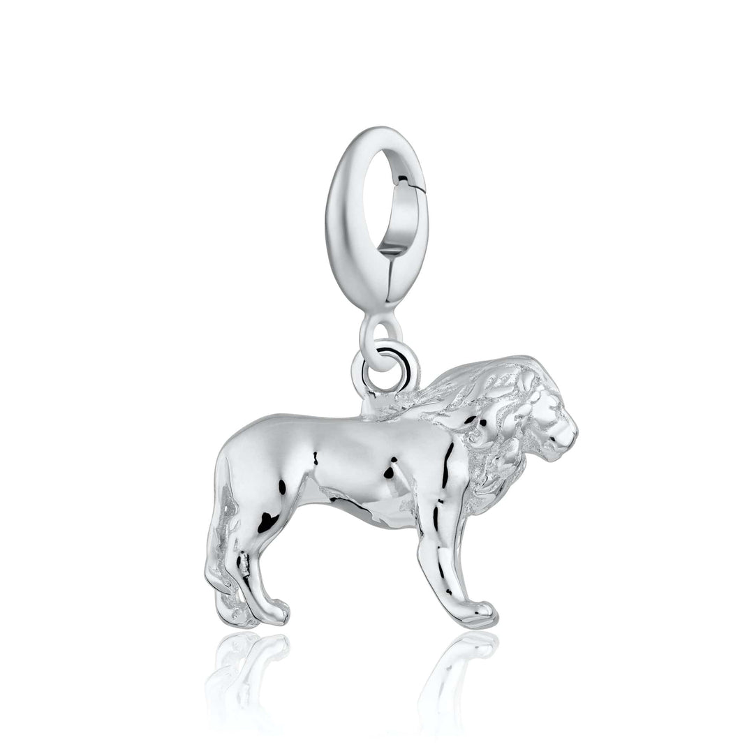 Silver Lion Charm CSLN