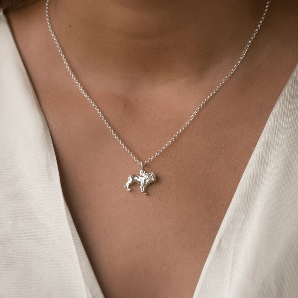 Silver Lion Necklace CNSLN-1