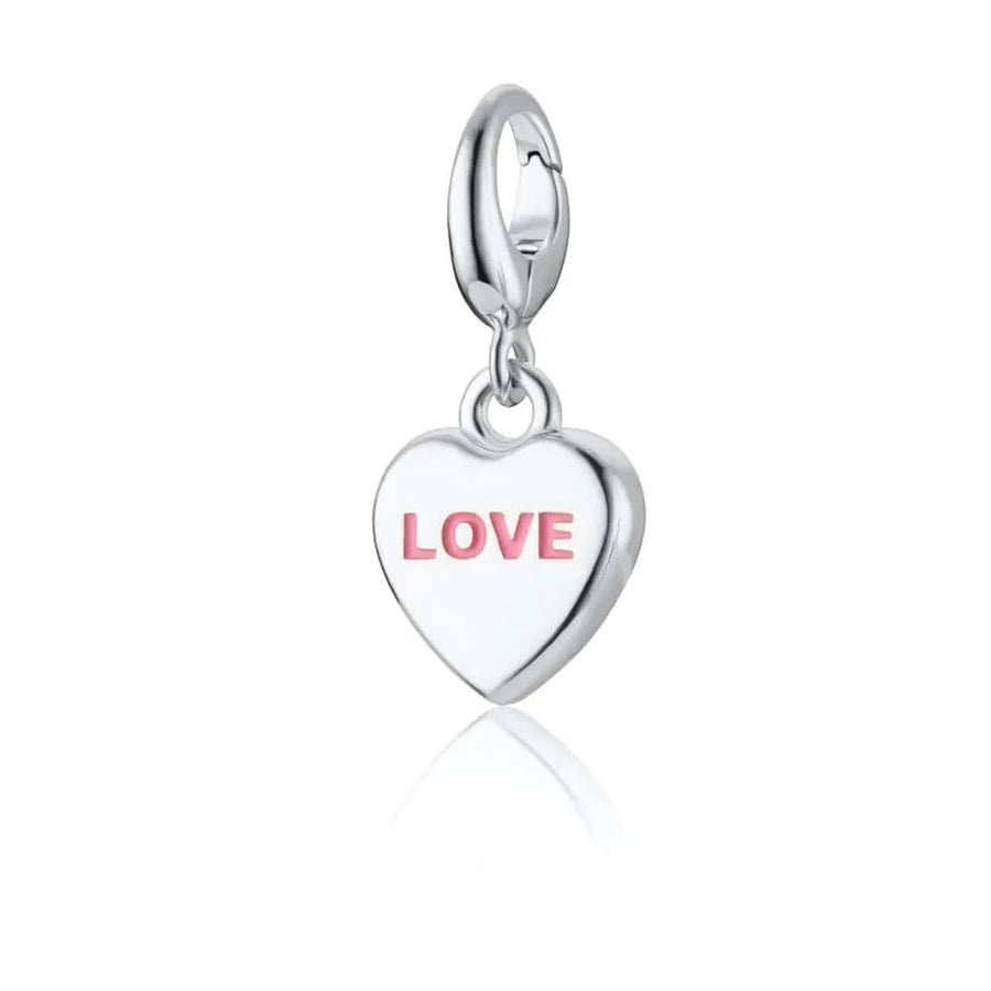 Silver Love Heart Sweet Charm CSLOVEHRT