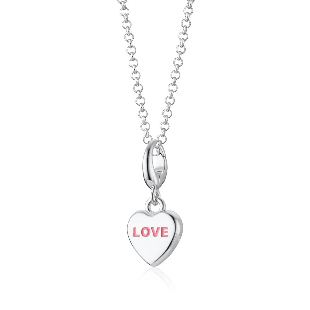 Silver Love Heart Sweet Necklace CNSLOVEHRT-1