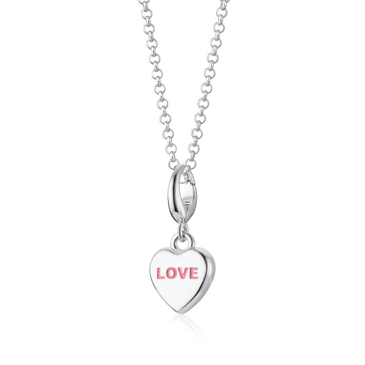 Silver Love Heart Sweet Necklace CNSLOVEHRT-1
