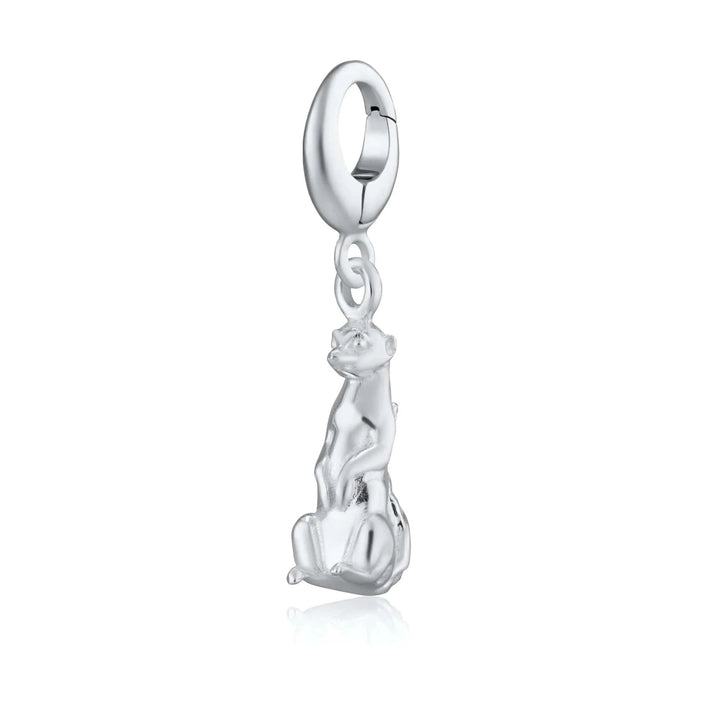 Silver Meerkat Charm CSMK