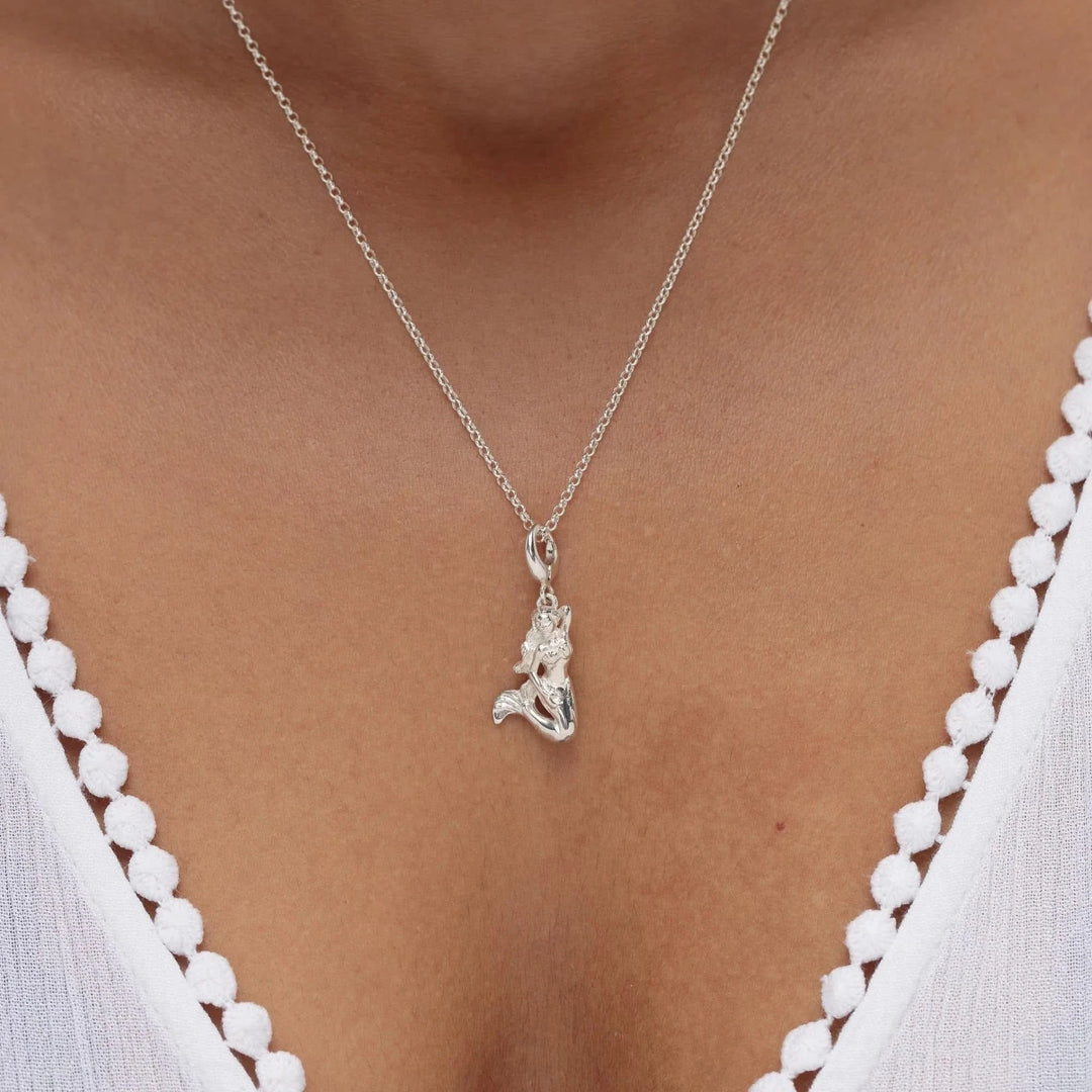 Silver Mermaid Charm CSMER