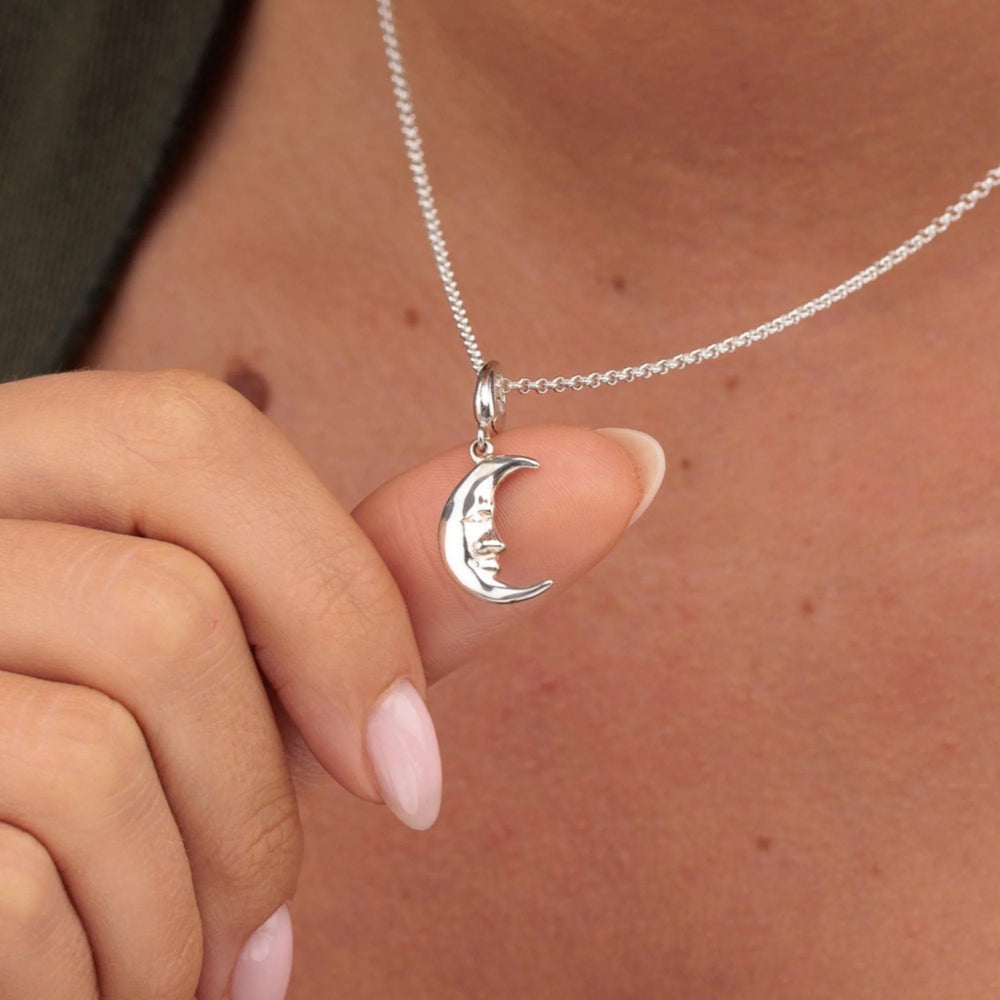 Silver Moon Necklace CNSMO-1