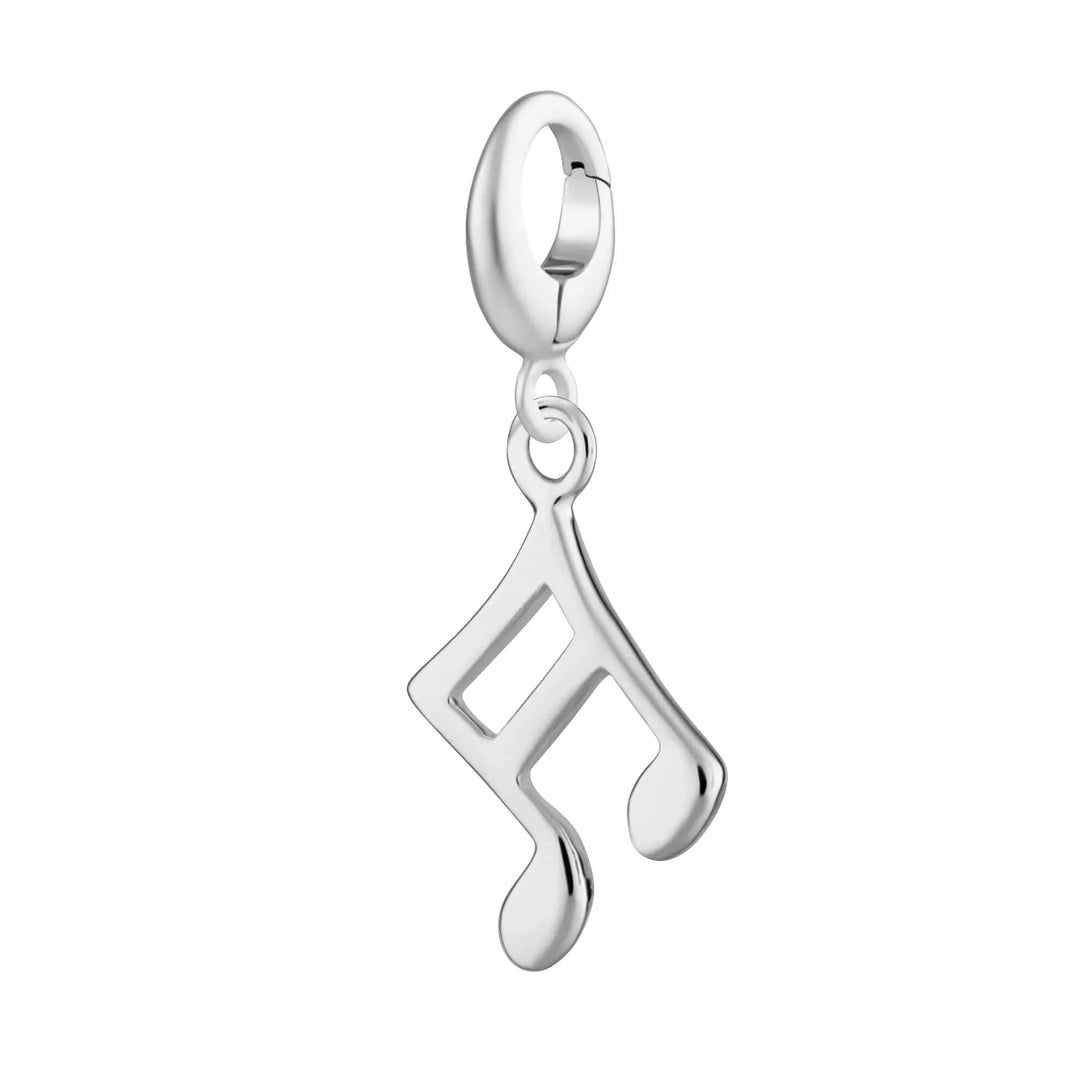 Silver Music Note Charm CSMN
