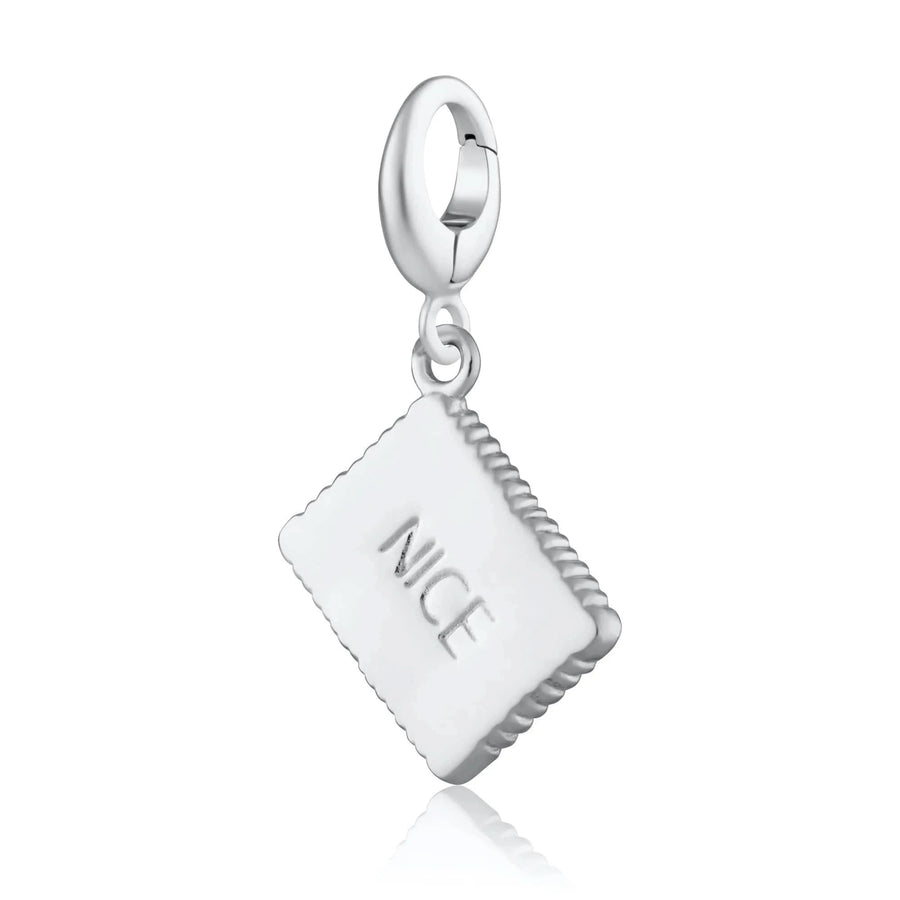 Silver Nice Biscuit Charm CSBN