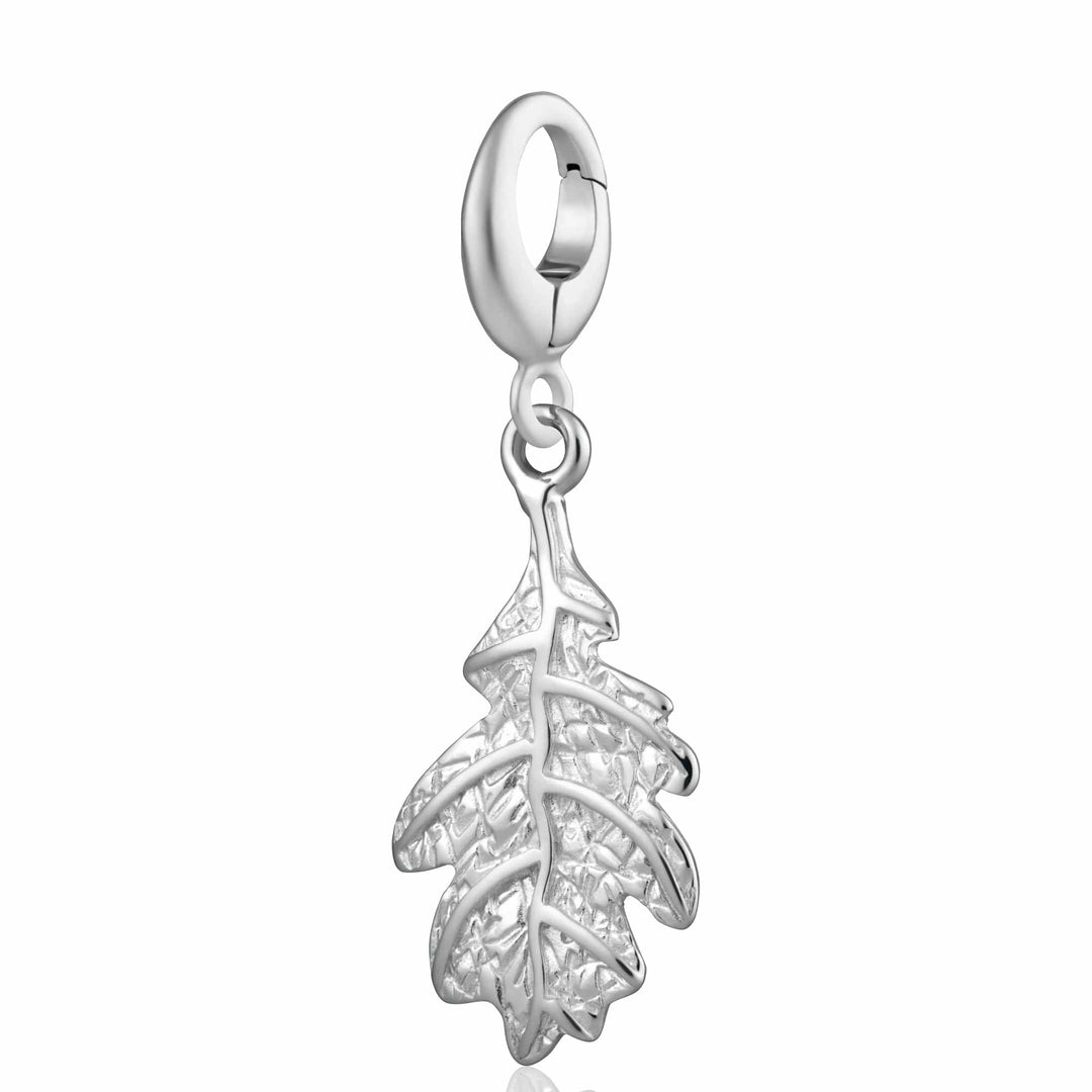 Silver Oak Leaf Charm CSOL