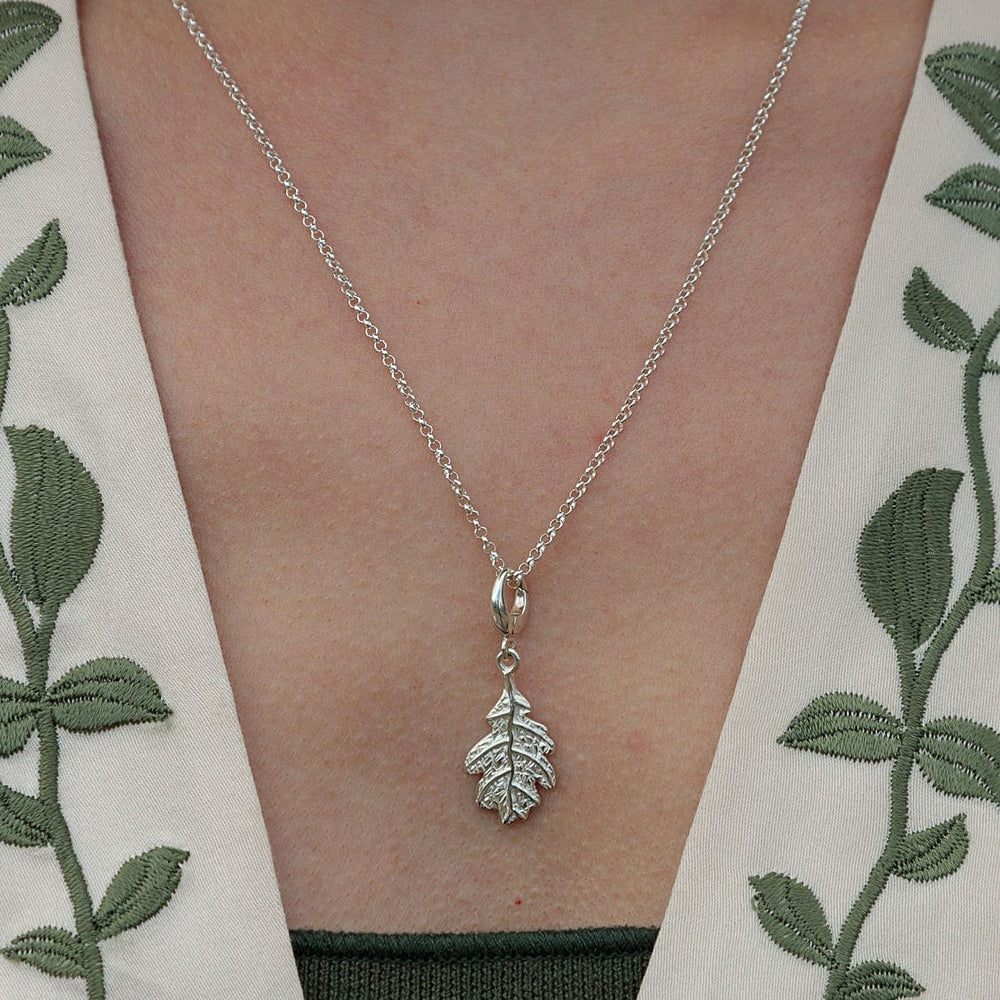 Silver Oak Leaf Necklace CNSOL-1