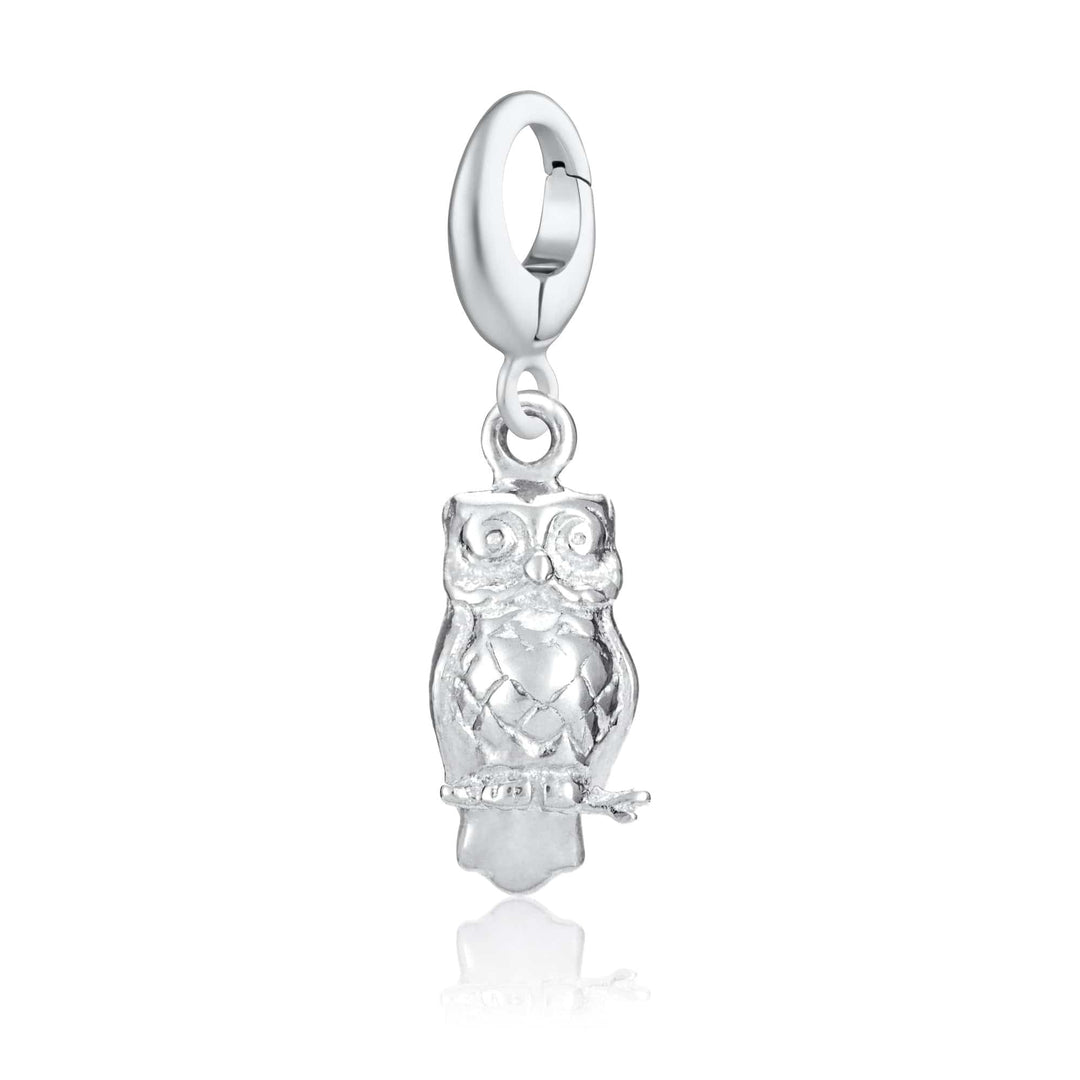 Silver Owl Charm CSOWO