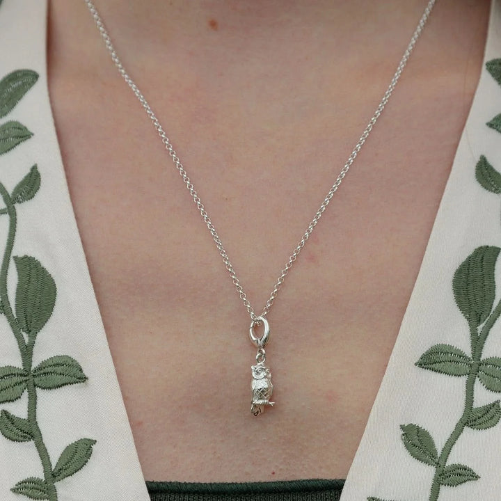 Silver Owl Charm CSOWO