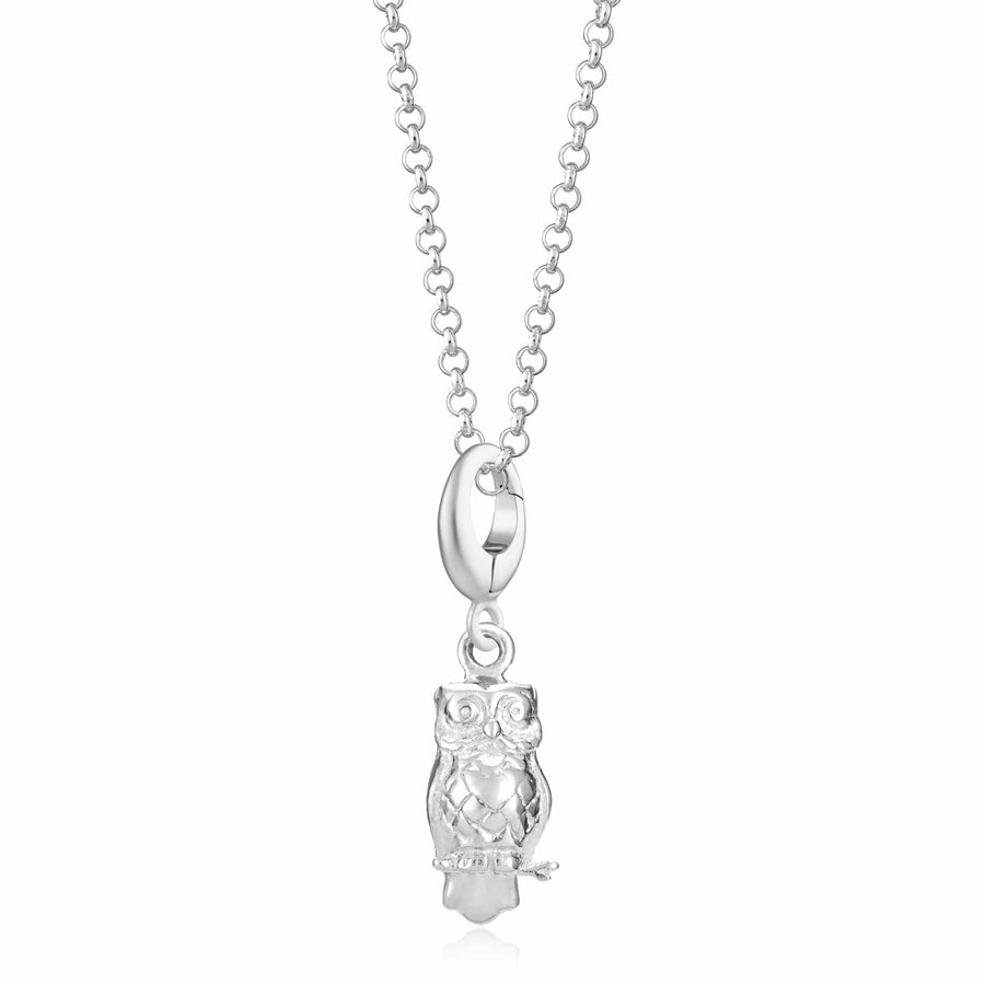 Silver Owl Necklace CNSOWO-1