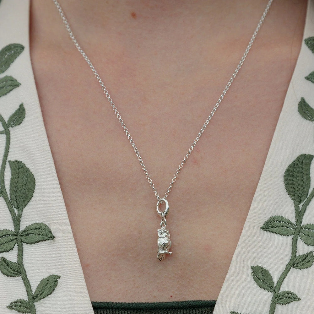 Silver Owl Necklace CNSOWO-1