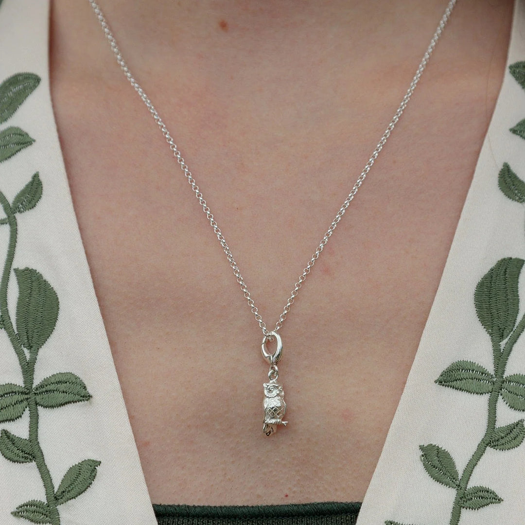 Silver Owl Necklace CNSOWO-1