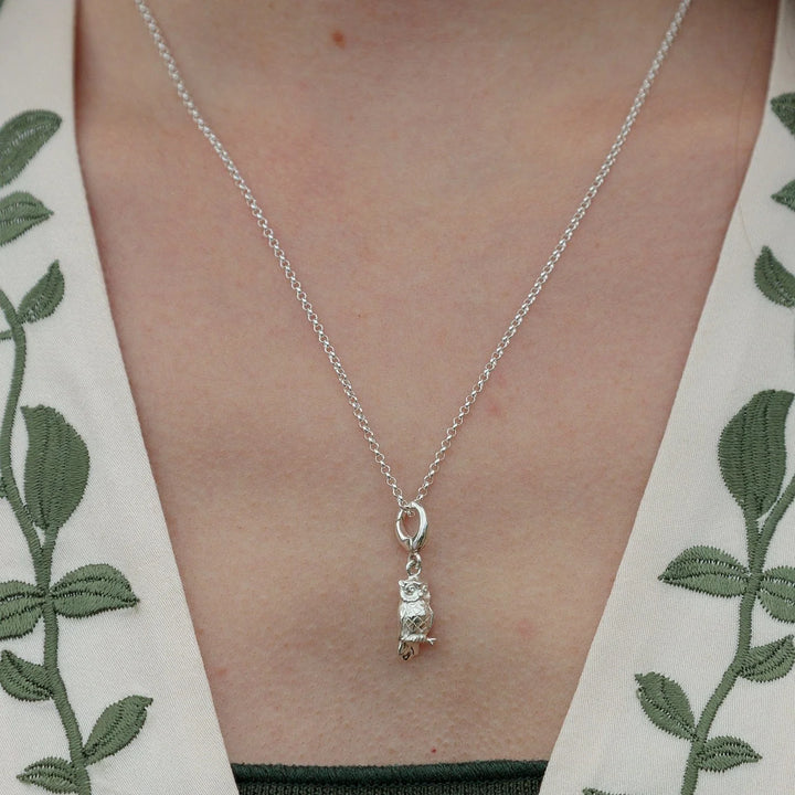 Silver Owl Necklace CNSOWO-1