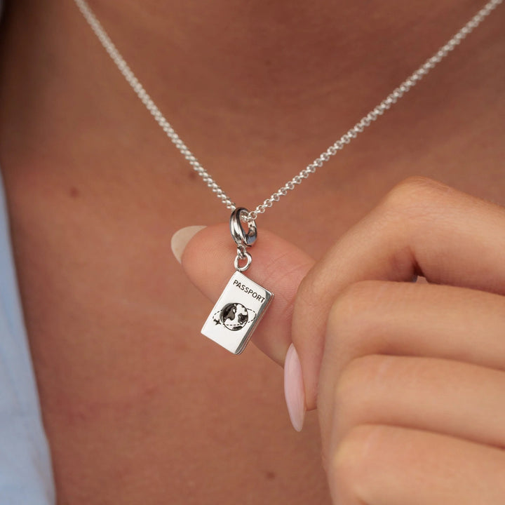 Silver Passport Necklace CNSPSP-1
