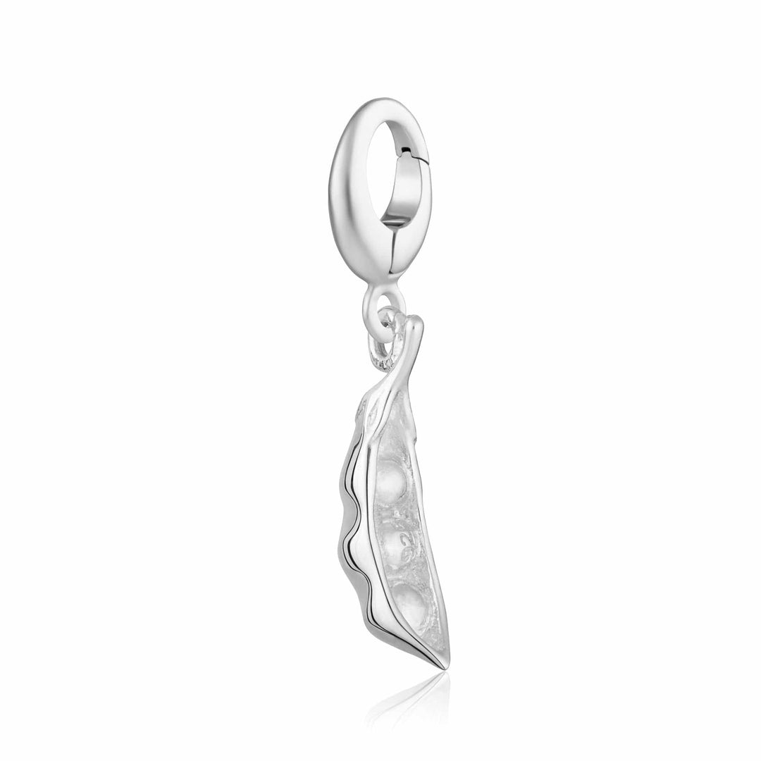 Silver Peapod Charm CSPOD