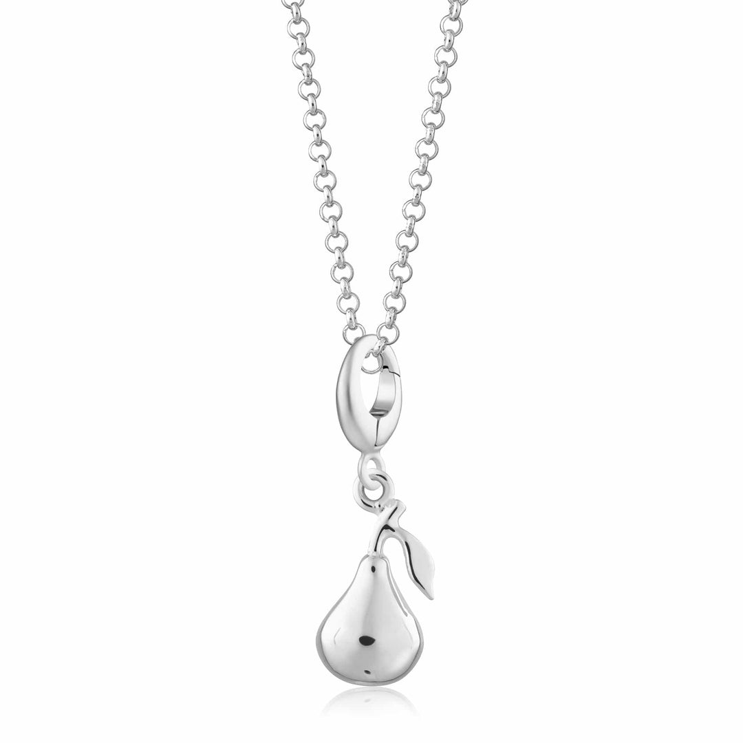 Silver Pear Necklace CNSPR-1