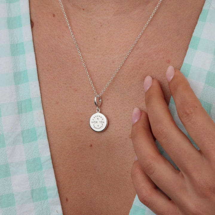 Silver Rich Tea Charm CSRT