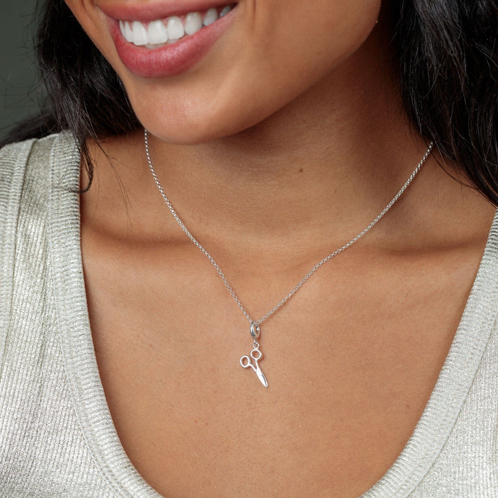 Silver Scissors Necklace CNSSCX-1