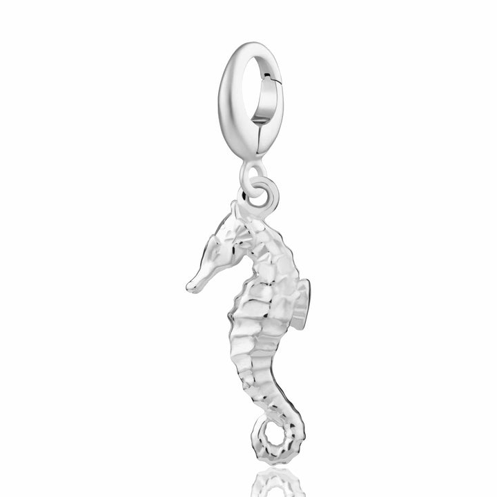 Silver Seahorse Charm CSSEA