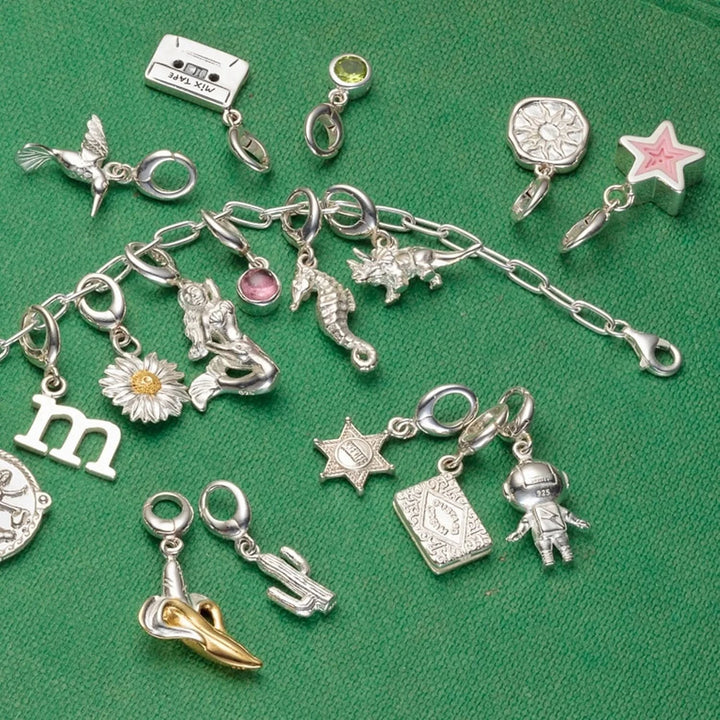Silver Seahorse Charm CSSEA