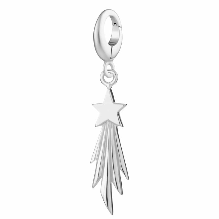 Silver Shooting Star Charm CSSST