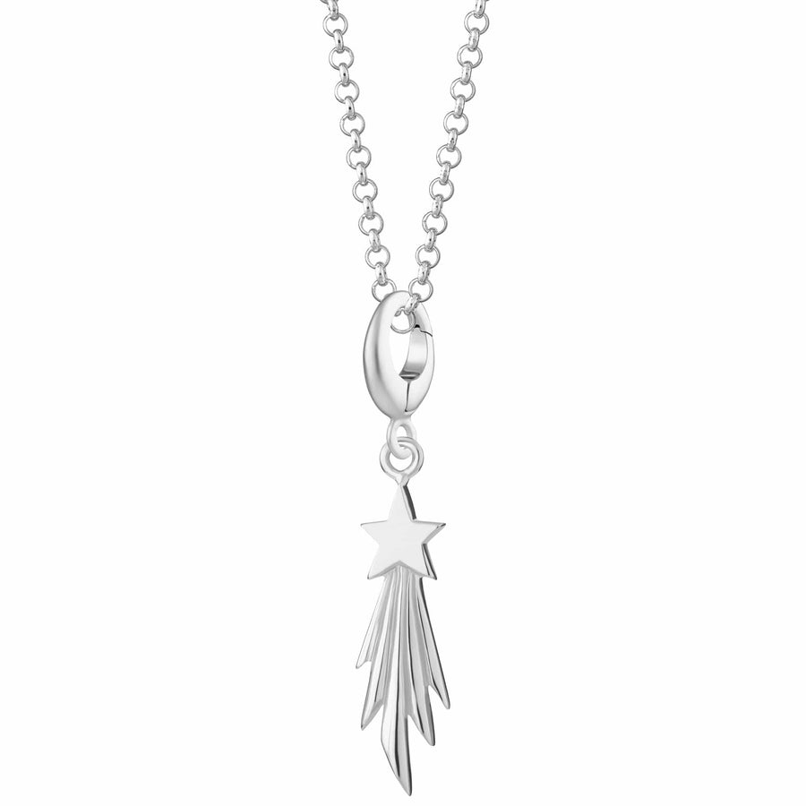 Silver Shooting Star Necklace CNSSST-1