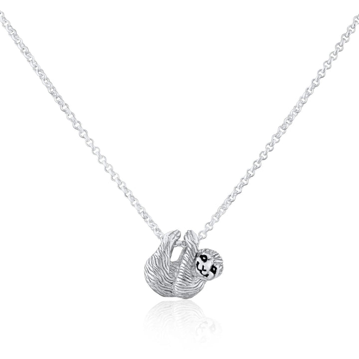 Silver Sloth Necklace CNSSL-1