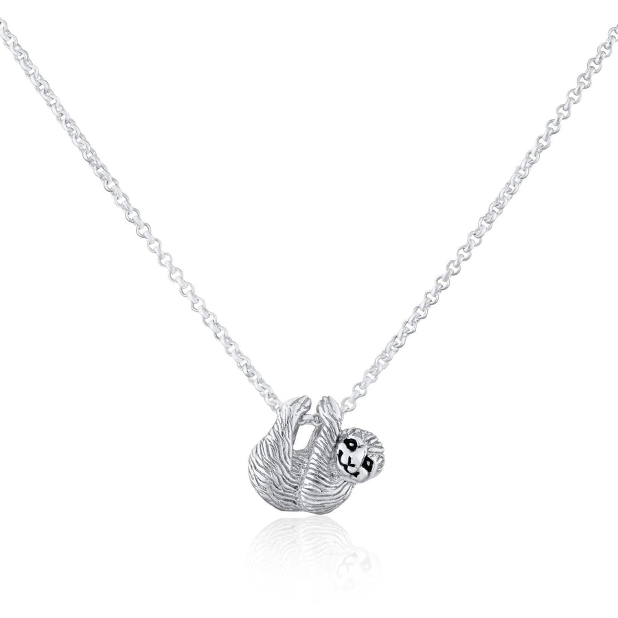 Silver Sloth Necklace CNSSL-1