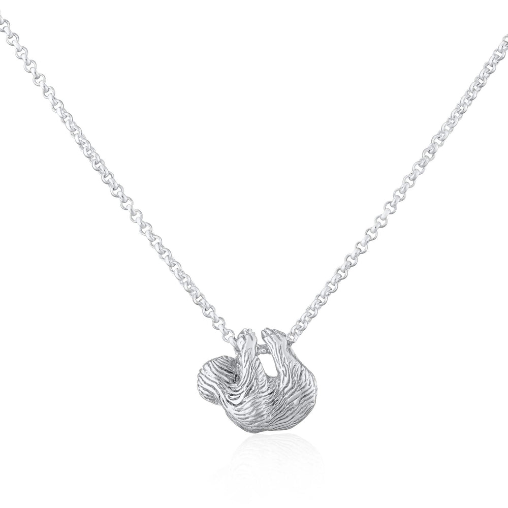 Silver Sloth Necklace CNSSL-1