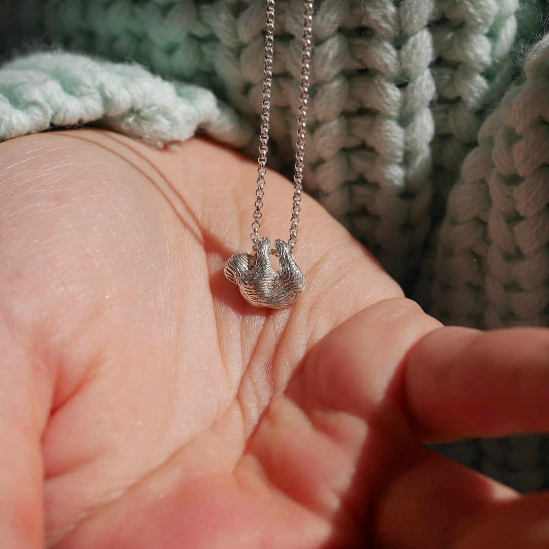 Silver Sloth Necklace CNSSL-1