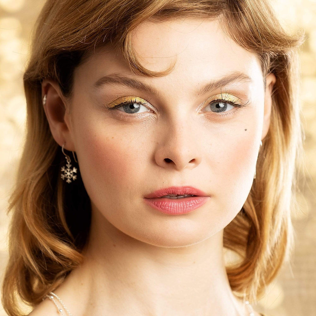 Silver Snowflake Hook Earrings HKSSF