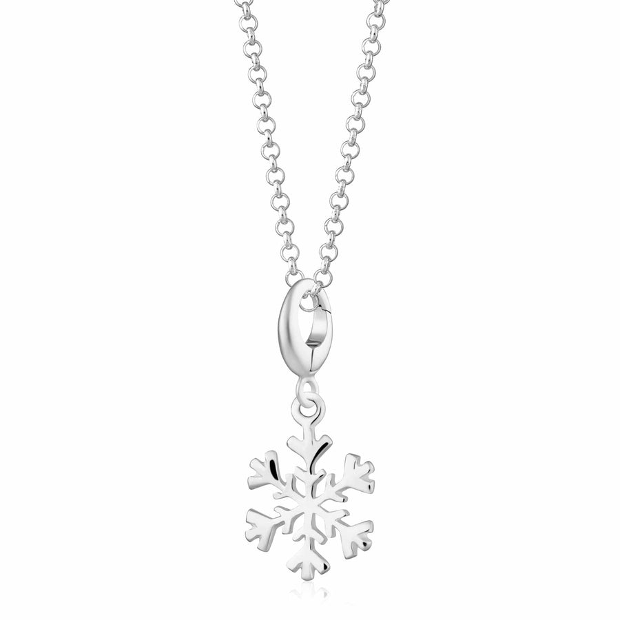 Silver Snowflake Necklace CNSSF-1